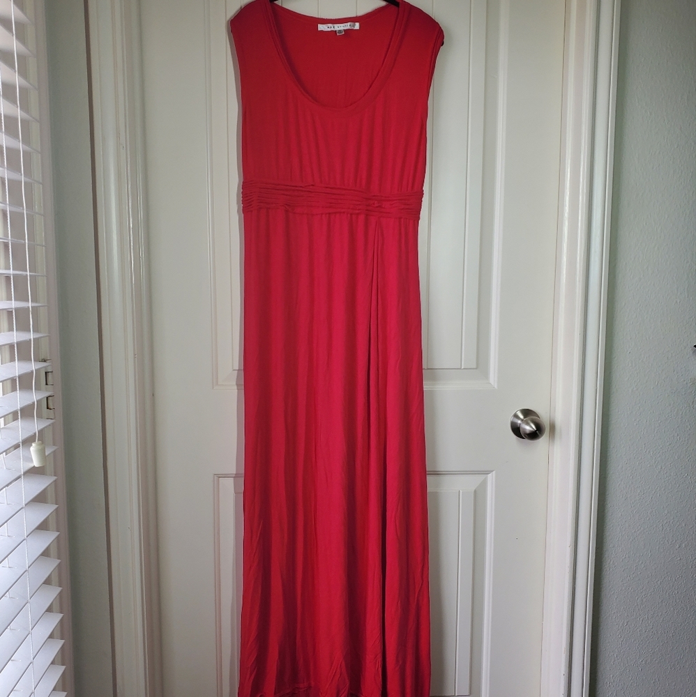 Max Studio red maxi dress size xl